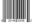 Barcode Image for UPC code 020145000062