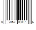 Barcode Image for UPC code 020148000076