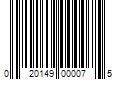 Barcode Image for UPC code 020149000075