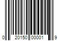 Barcode Image for UPC code 020150000019