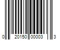 Barcode Image for UPC code 020150000033