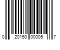 Barcode Image for UPC code 020150000057