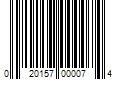 Barcode Image for UPC code 020157000074