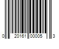 Barcode Image for UPC code 020161000053