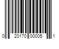 Barcode Image for UPC code 020170000051