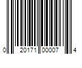 Barcode Image for UPC code 020171000074