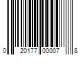 Barcode Image for UPC code 020177000078