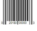 Barcode Image for UPC code 020180000003