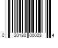 Barcode Image for UPC code 020180000034