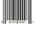 Barcode Image for UPC code 020181000071