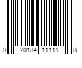 Barcode Image for UPC code 020184111118