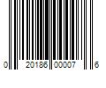 Barcode Image for UPC code 020186000076