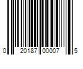 Barcode Image for UPC code 020187000075