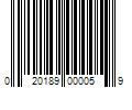 Barcode Image for UPC code 020189000059