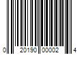 Barcode Image for UPC code 020190000024