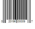 Barcode Image for UPC code 020196000097