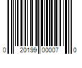 Barcode Image for UPC code 020199000070