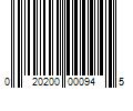 Barcode Image for UPC code 020200000945