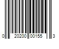 Barcode Image for UPC code 020200001553