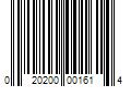 Barcode Image for UPC code 020200001614