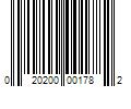 Barcode Image for UPC code 020200001782