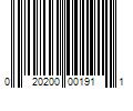 Barcode Image for UPC code 020200001911