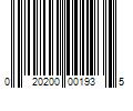 Barcode Image for UPC code 020200001935