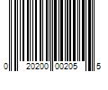 Barcode Image for UPC code 020200002055