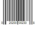 Barcode Image for UPC code 020200002338