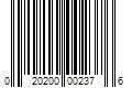 Barcode Image for UPC code 020200002376