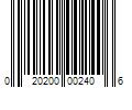 Barcode Image for UPC code 020200002406