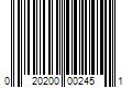 Barcode Image for UPC code 020200002451