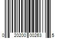 Barcode Image for UPC code 020200002635