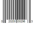 Barcode Image for UPC code 020200002963