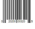 Barcode Image for UPC code 020200003205