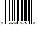 Barcode Image for UPC code 020200003250