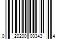 Barcode Image for UPC code 020200003434