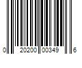 Barcode Image for UPC code 020200003496