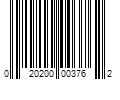 Barcode Image for UPC code 020200003762