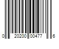 Barcode Image for UPC code 020200004776