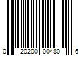 Barcode Image for UPC code 020200004806