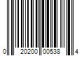 Barcode Image for UPC code 020200005384