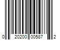 Barcode Image for UPC code 020200005872