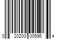 Barcode Image for UPC code 020200005964