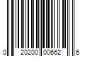 Barcode Image for UPC code 020200006626