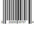 Barcode Image for UPC code 020200007074