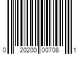 Barcode Image for UPC code 020200007081