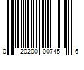 Barcode Image for UPC code 020200007456