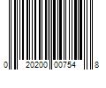 Barcode Image for UPC code 020200007548