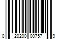 Barcode Image for UPC code 020200007579